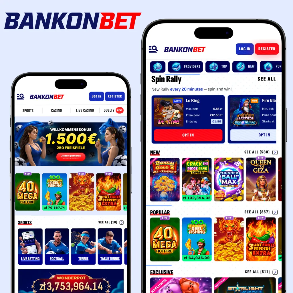 Bankonbet Login und Registrierung