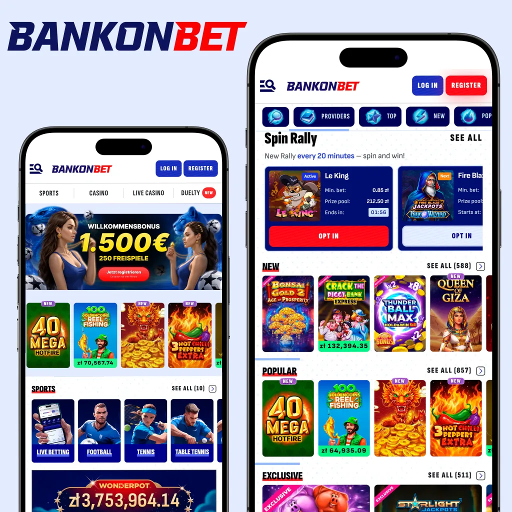 Bankonbet Login und Registrierung